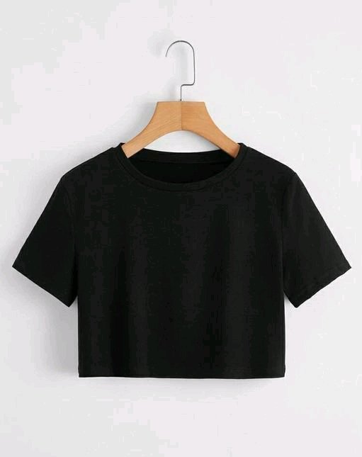 Black Color Cotton Top For Girls