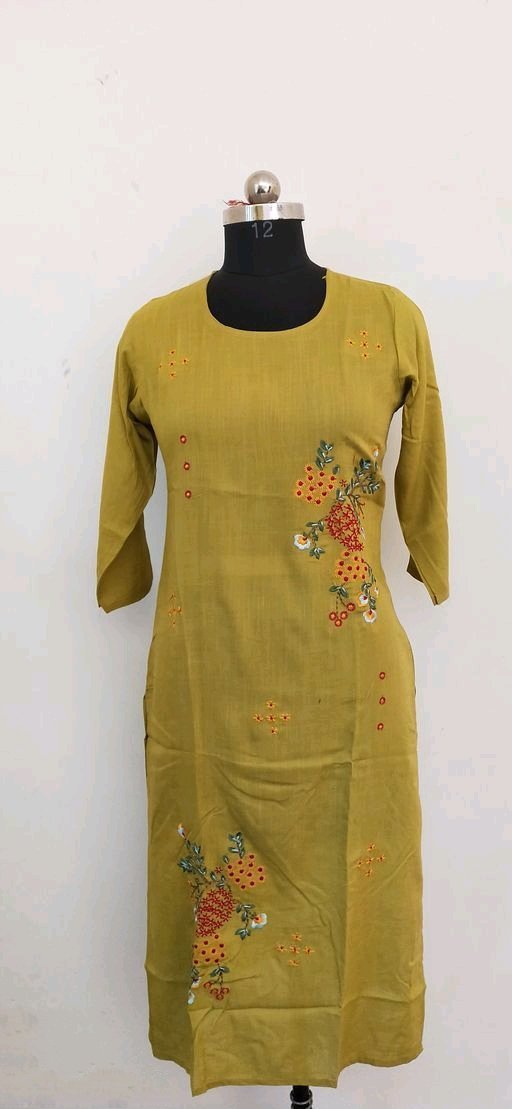 Naya Ethnic Cotton Embroidery Women Kurti