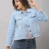 Comfortable Sky Blue Daily Wear Jacket