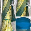 Shibori Printed Yellow Tussar Silk Saree
