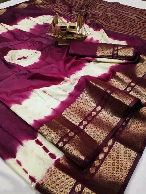 Beautiful Printed Cotton Art Silk Multi Color Saree