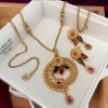 Gold Plated Brass Metal Designer Jewellery Set