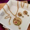 Beautiful Gold Plat Jewellery Set