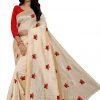 Chanderi silk embroidery butterfly saree