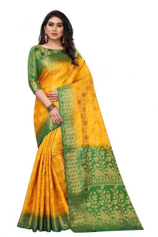 Fashionable banarasi silk saree