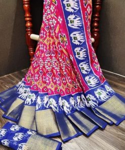 Art Silk Multi Color Bandhej Print Saree