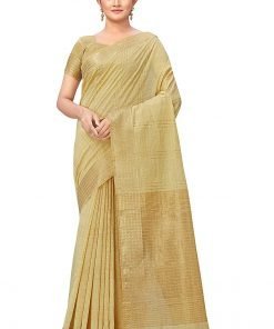 Women Cotton Sequence Saree With Blouse Piece