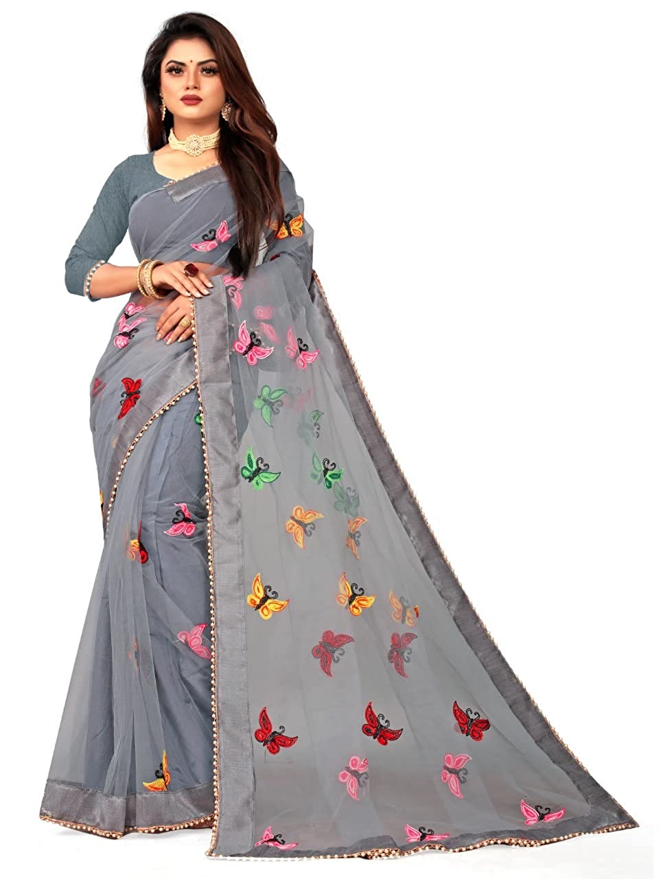New arrival Butterfly Net Saree